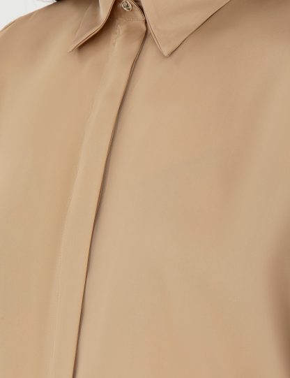 شومیز زنانه بژ پیرکاردین