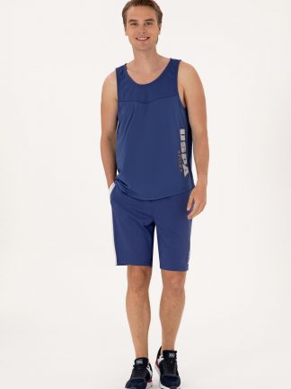 شلوارک مردانه آبی لاجوردی روشن یو اس پولو