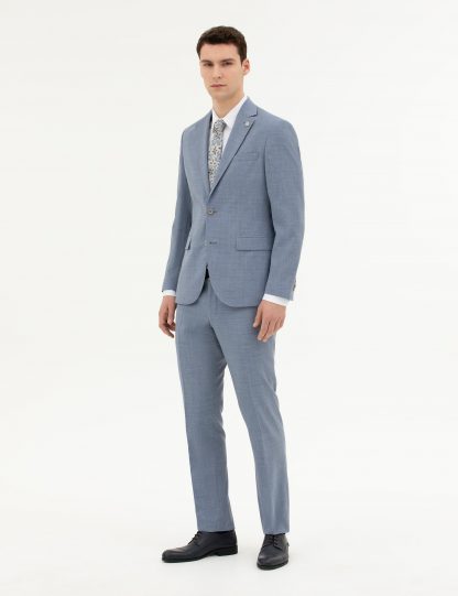 کت و شلوار مردانه آبی روشن پیرکاردین