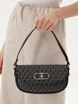 کیف دوشی زنانه مشکی پیرکاردین