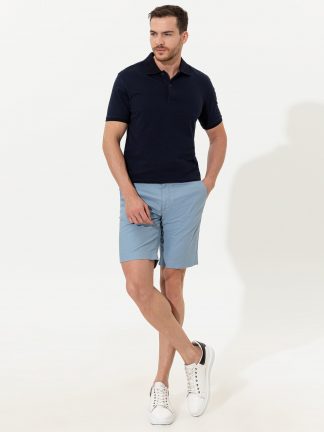 شلوارک مردانه آبی پیرکاردین