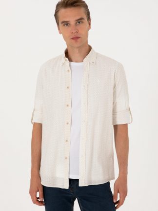 پیراهن مردانه طوسی یو اس پولو