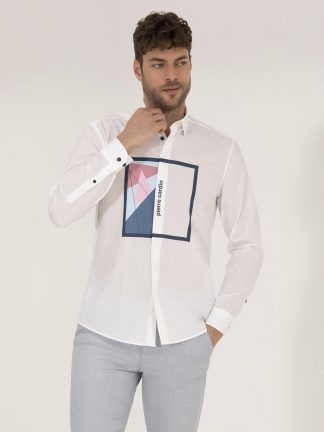 پیراهن مردانه آبی پیرکاردین