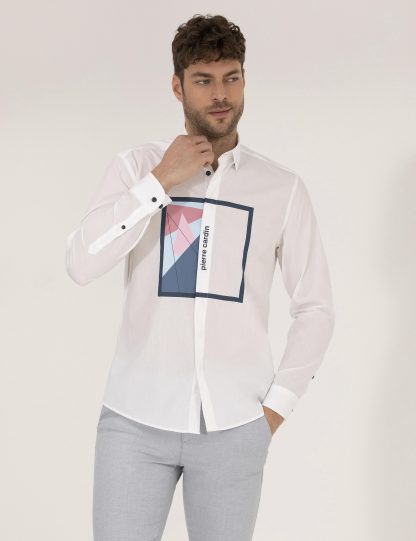 پیراهن مردانه آبی پیرکاردین