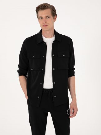 پیراهن مردانه مشکی پیرکاردین