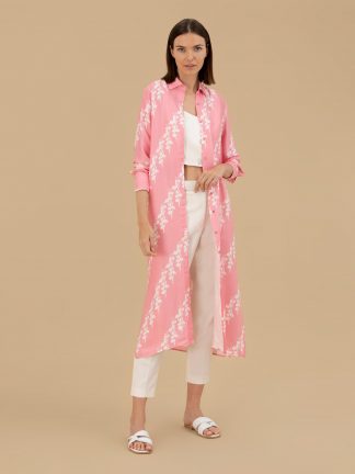 تونیک زنانه صورتی تیره پیرکاردین