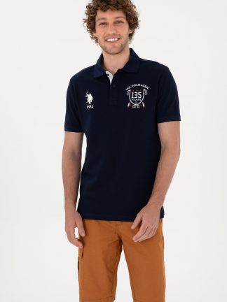 پولوشرت مردانه سرمه ای یو اس پولو