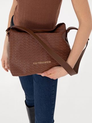 کیف زنانه قهوه ای یو اس پولو