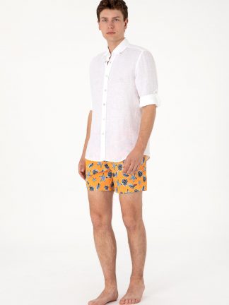 شلوارک مردانه نارنجی یو اس پولو