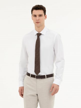 پیراهن رسمی مردانه سفید پیرکاردین