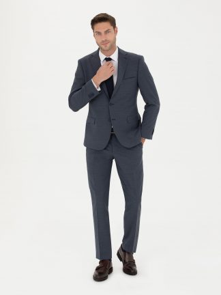 کت و شلوار مردانه آبی تیره پیرکاردین