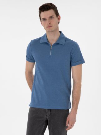 پولوشرت مردانه آبی پیرکاردین