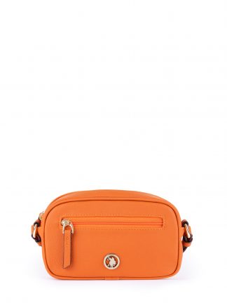 کیف دوشی زنانه نارنجی یو اس پولو