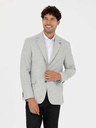 کت مردانه خاکستری روشن پیرکاردین