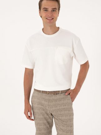 تی شرت مردانه کرم یو اس پولو