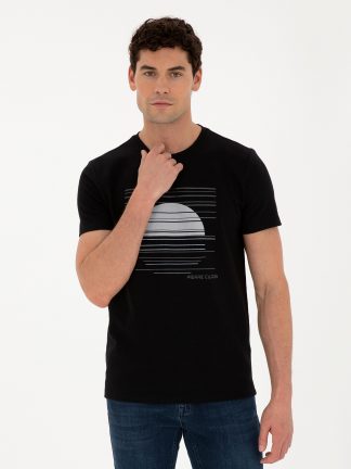 تی شرت مردانه مشکی پیرکاردین