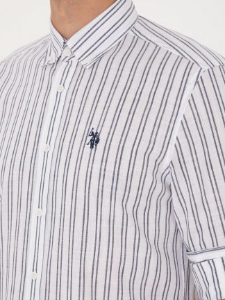 پیراهن مردانه سرمه ای یو اس پولو