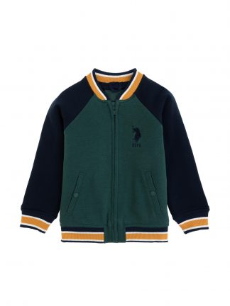 سویشرت پسرانه سبز تیره یو اس پولو