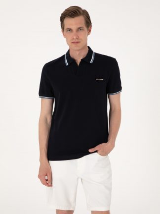 پولوشرت مردانه سرمه ای پیرکاردین