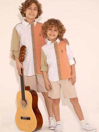 پیراهن پسرانه سالمون یو اس پولو