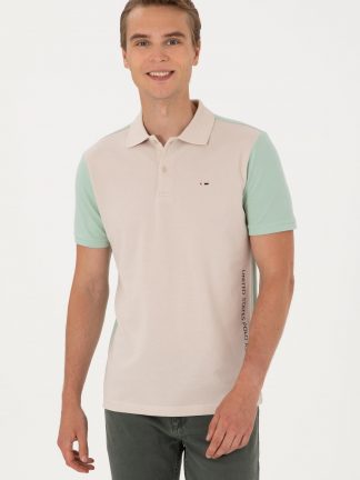 پولوشرت مردانه آبی فیروزه ای یو اس پولو