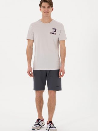 شلوارک مردانه خاکستری تیره یو اس پولو