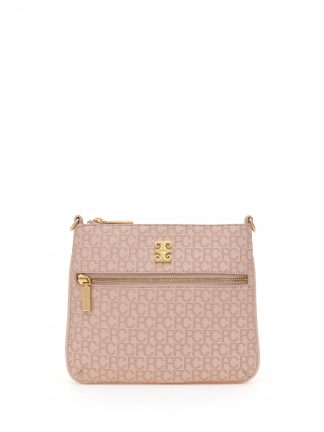 کیف دوشی زنانه صورتی پودری پیرکاردین