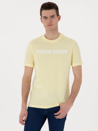 تی شرت مردانه زرد پیرکاردین