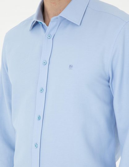 پیراهن مردانه آبی تیره پیرکاردین