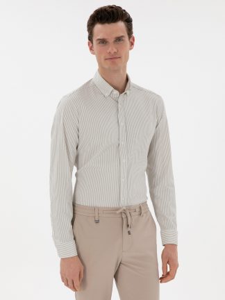 پیراهن مردانه سبز پیرکاردین