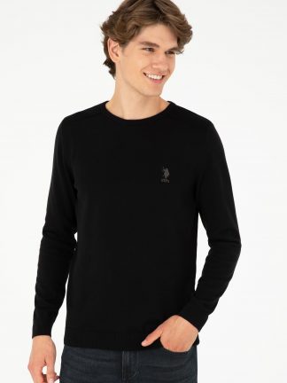 پلیور مردانه مشکی یو اس پولو