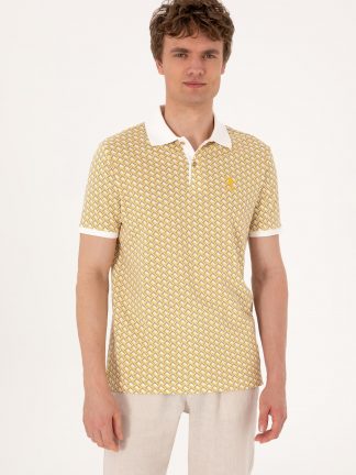 پولوشرت مردانه خاکی روشن یو اس پولو