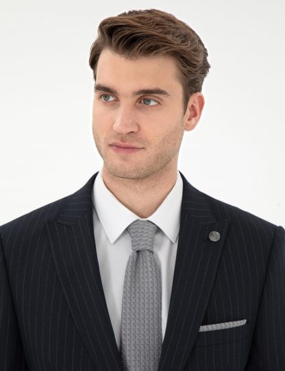 کت و شلوار مردانه سرمه ای پیرکاردین