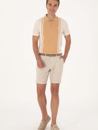 شلوارک مردانه طوسی یو اس پولو