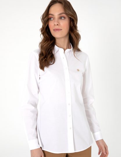 شومیز زنانه سفید پیرکاردین
