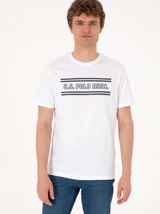 تی شرت مردانه سفید یو اس پولو