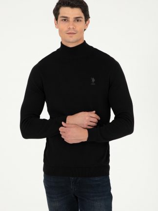 پلیور مردانه مشکی یو اس پولو