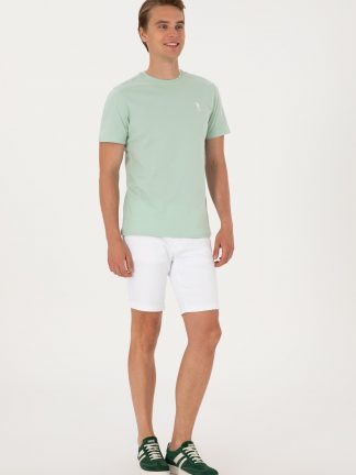 شلوارک مردانه سفید یو اس پولو