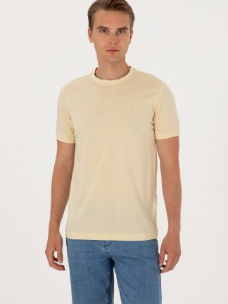 تی شرت مردانه خاکی روشن یو اس پولو