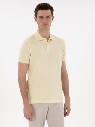 پولوشرت مردانه زرد روشن پیرکاردین