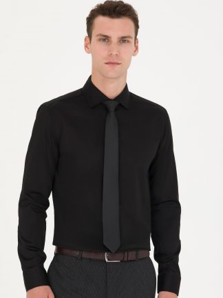 پیراهن رسمی مردانه مشکی پیرکاردین