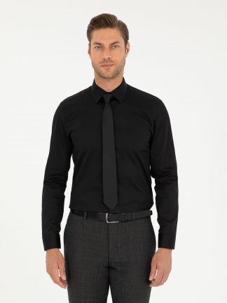 پیراهن رسمی مردانه مشکی پیرکاردین