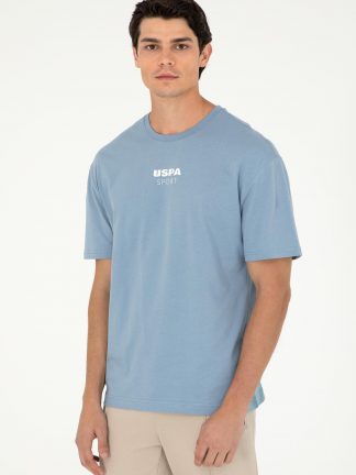 تی شرت مردانه نیلی یو اس پولو