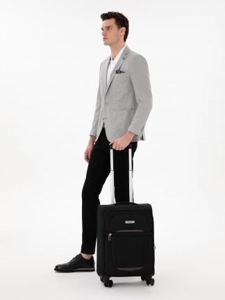 چمدان مسافرتی مردانه مشکی پیرکاردین