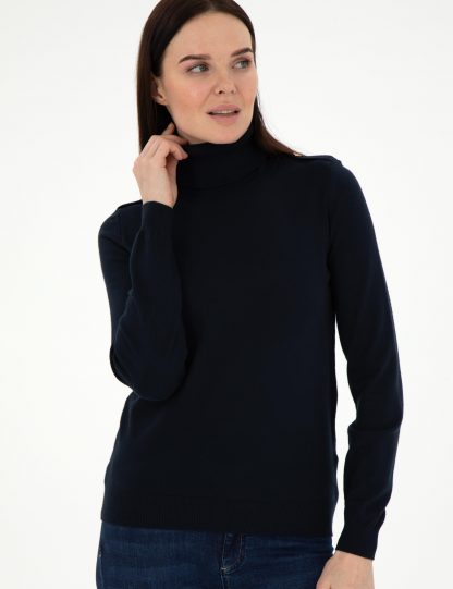 پلیور زنانه سرمه ای پیرکاردین