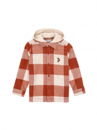 پیراهن پسرانه آجری یو اس پولو