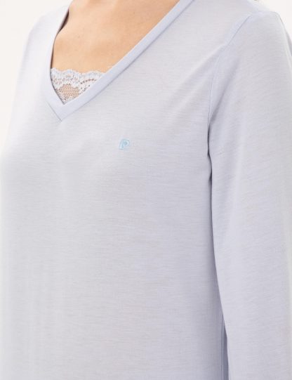 لباس خواب و لانژره زنانه آبی پیرکاردین