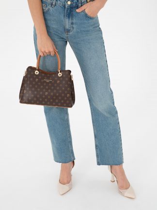 کیف دستی زنانه قهوه ای پیرکاردین