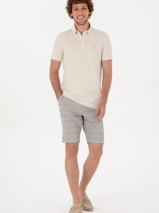 شلوارک مردانه آبی یو اس پولو