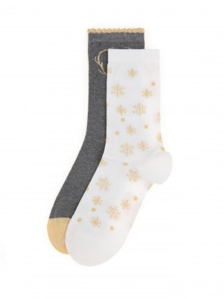 جوراب زنانه سفید پیرکاردین